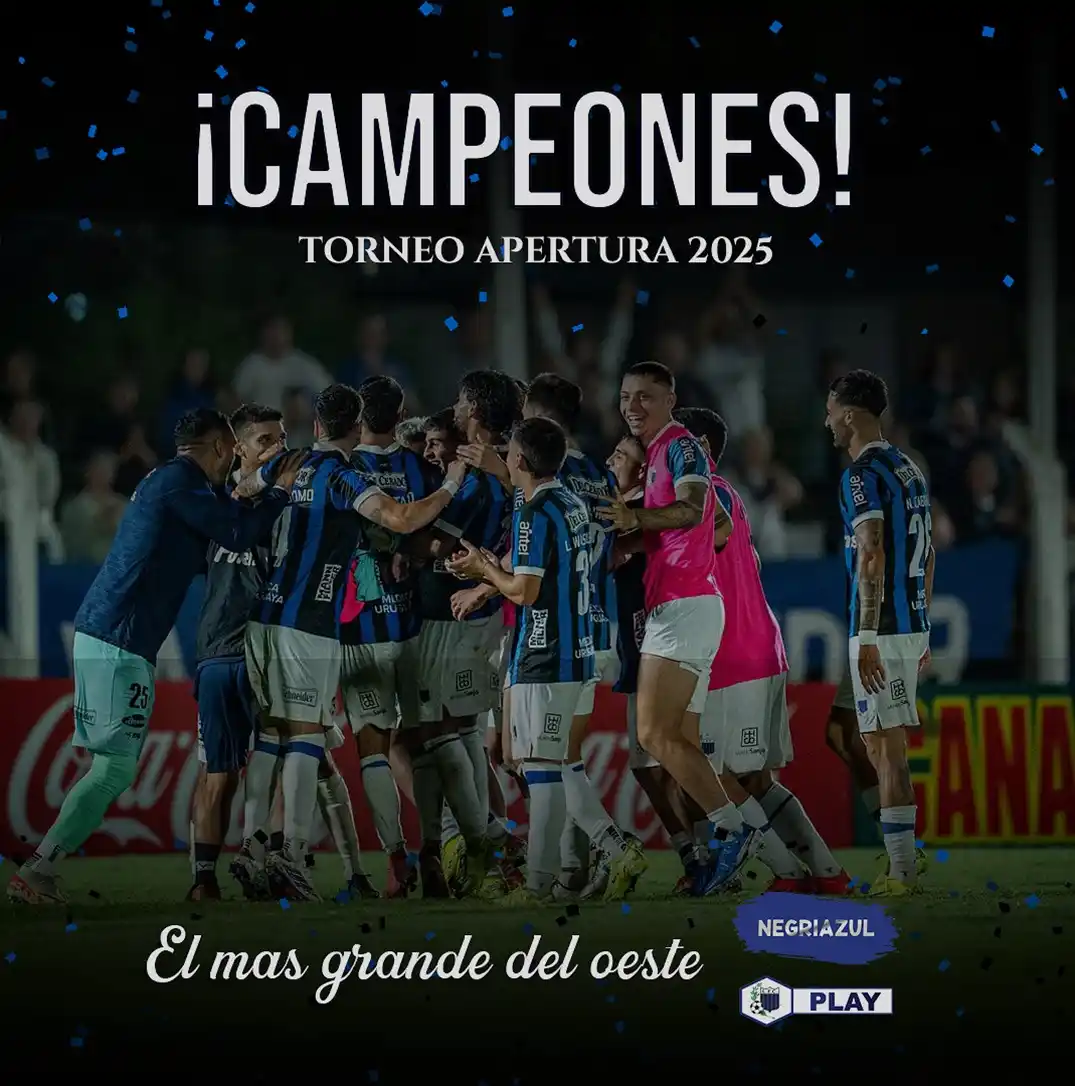 Image from Negriazul Play: Campeones, en casa y con nuestra gente 🖤💙 <a class="text-blue-500 h...