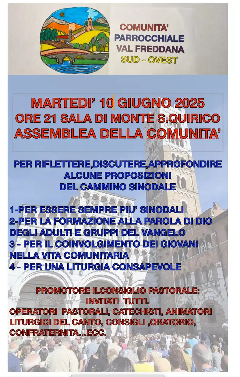 Comunità Parrocchiale Val Freddana Sud post
