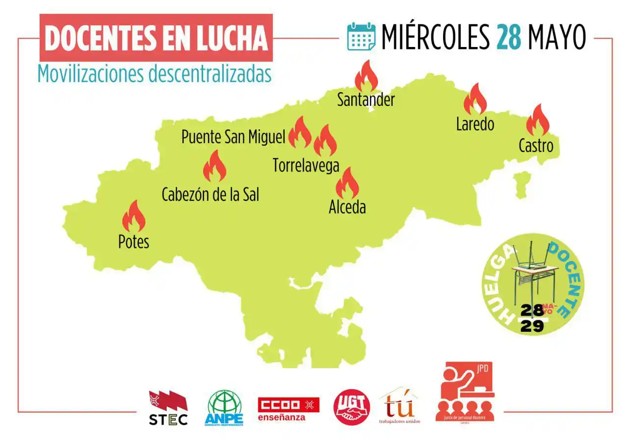 Image from ANPE Cantabria: Concentraciones para mañana, 28 de mayo, en los siguientes lugares ¡...