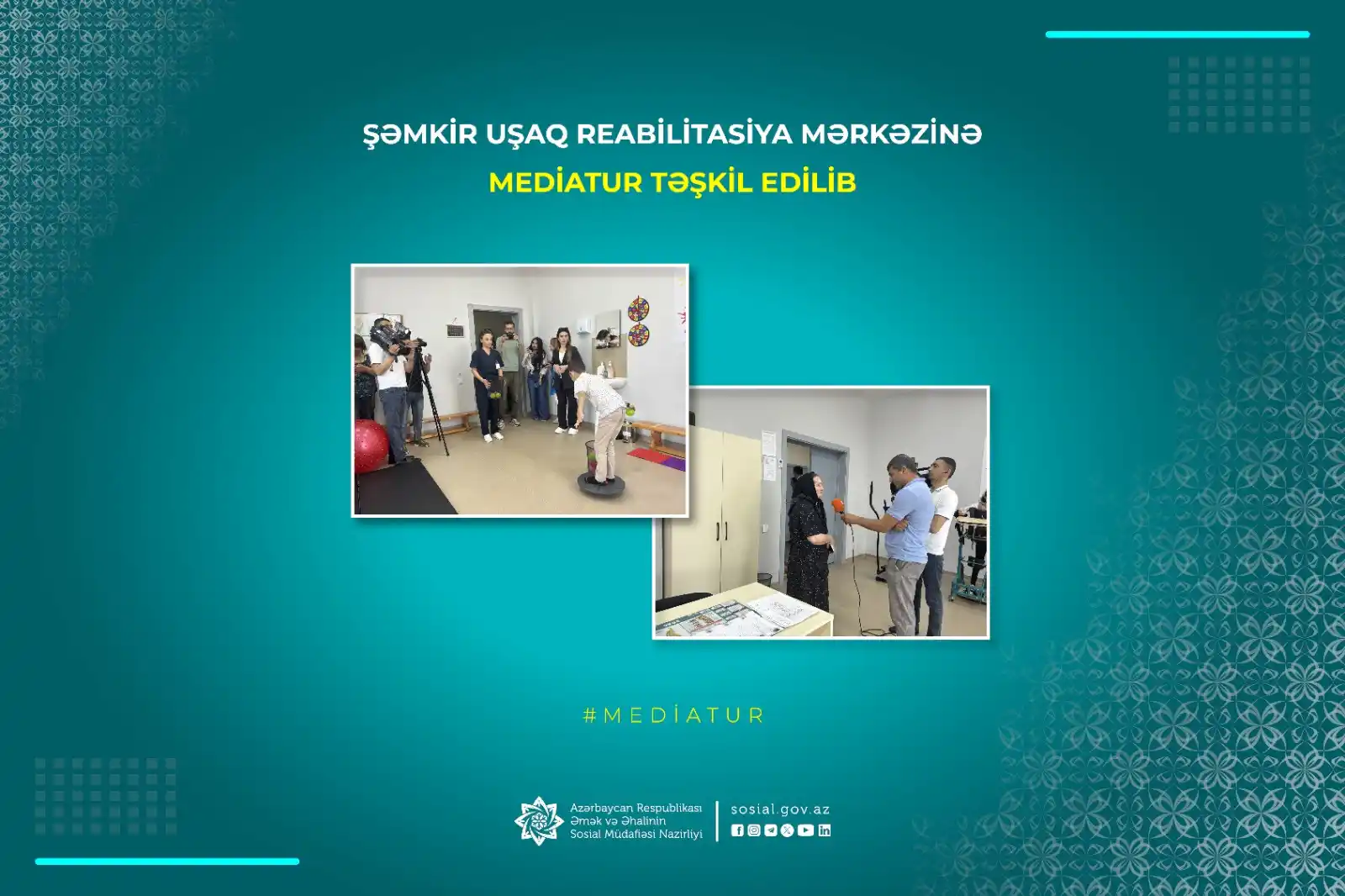 Image from Əmək və Əhalinin Sosial Müdafiəsi Nazirliyi: 🔸 *Dövlət Tibbi-Sosial Ekspertiza və Reabilitasiya Agentliyi* Şəmkir ...