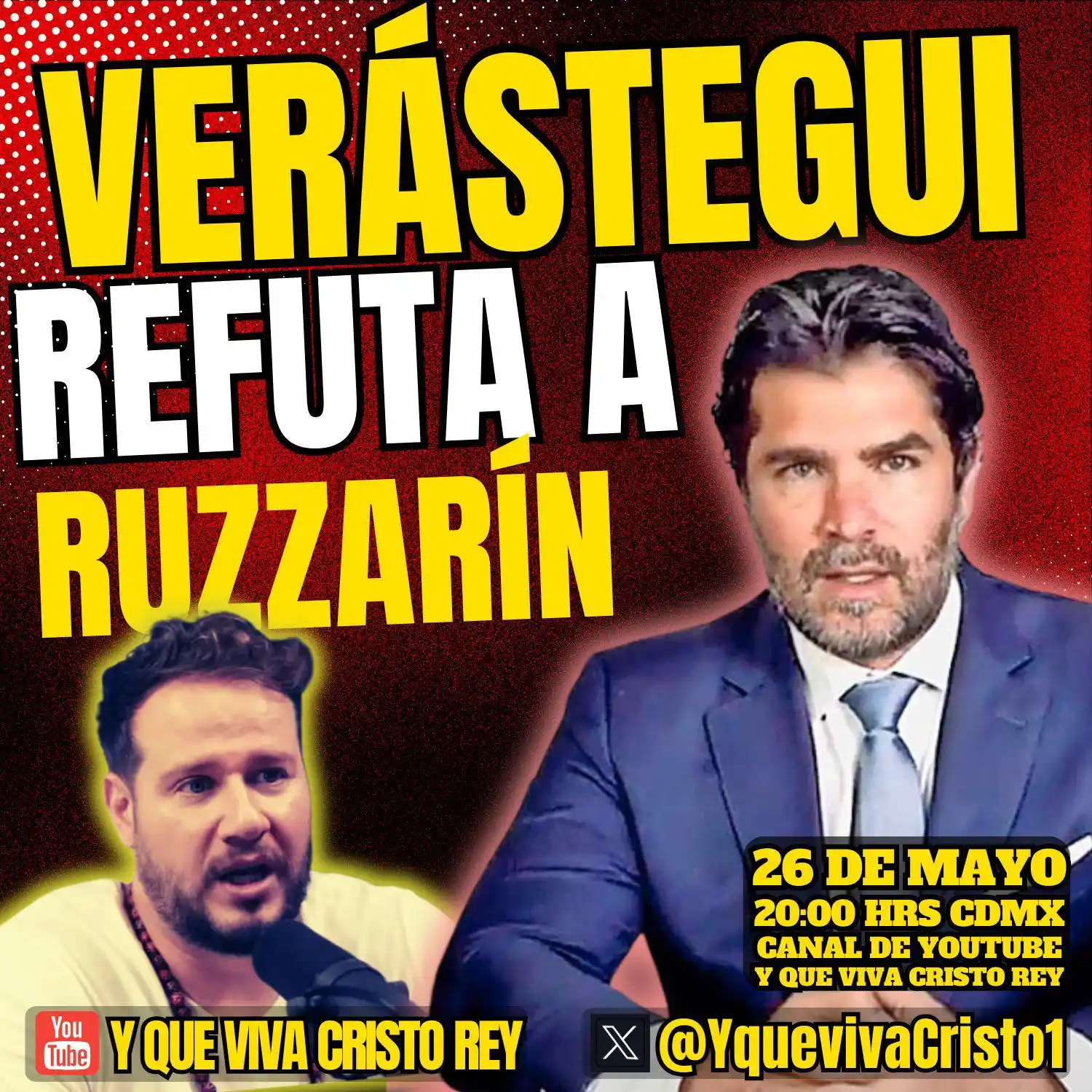 Image from Y QUE VIVA CRISTO REY: 🚨EDUARDO VERÁSTEGUI REFUTA AL CHAYOTERO DIEGO RUZZARÍN: "EL COMUNISMO...