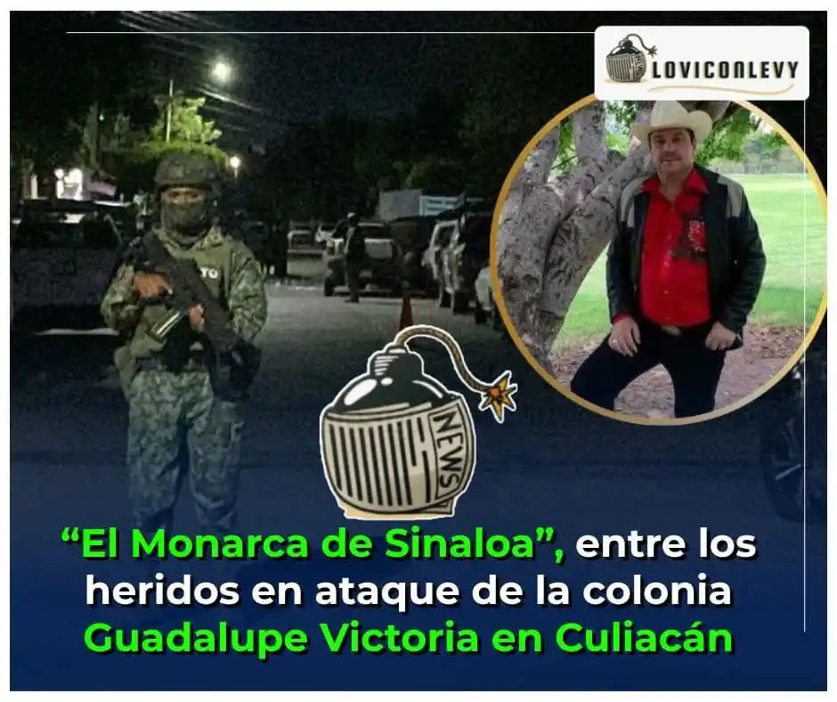 Image from LoViConLevy: El cantante de corridos *"El Monarca de Sinaloa"*, es uno de los herid...