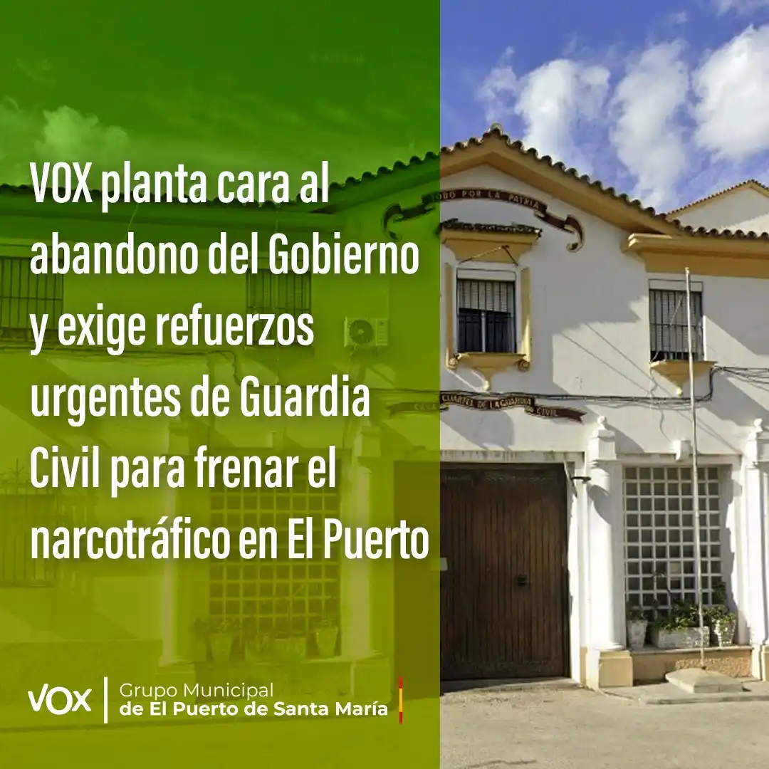 Image from VOX El Puerto de Santa María: 🚨 El Puerto no puede seguir siendo un coladero para el crimen organiz...