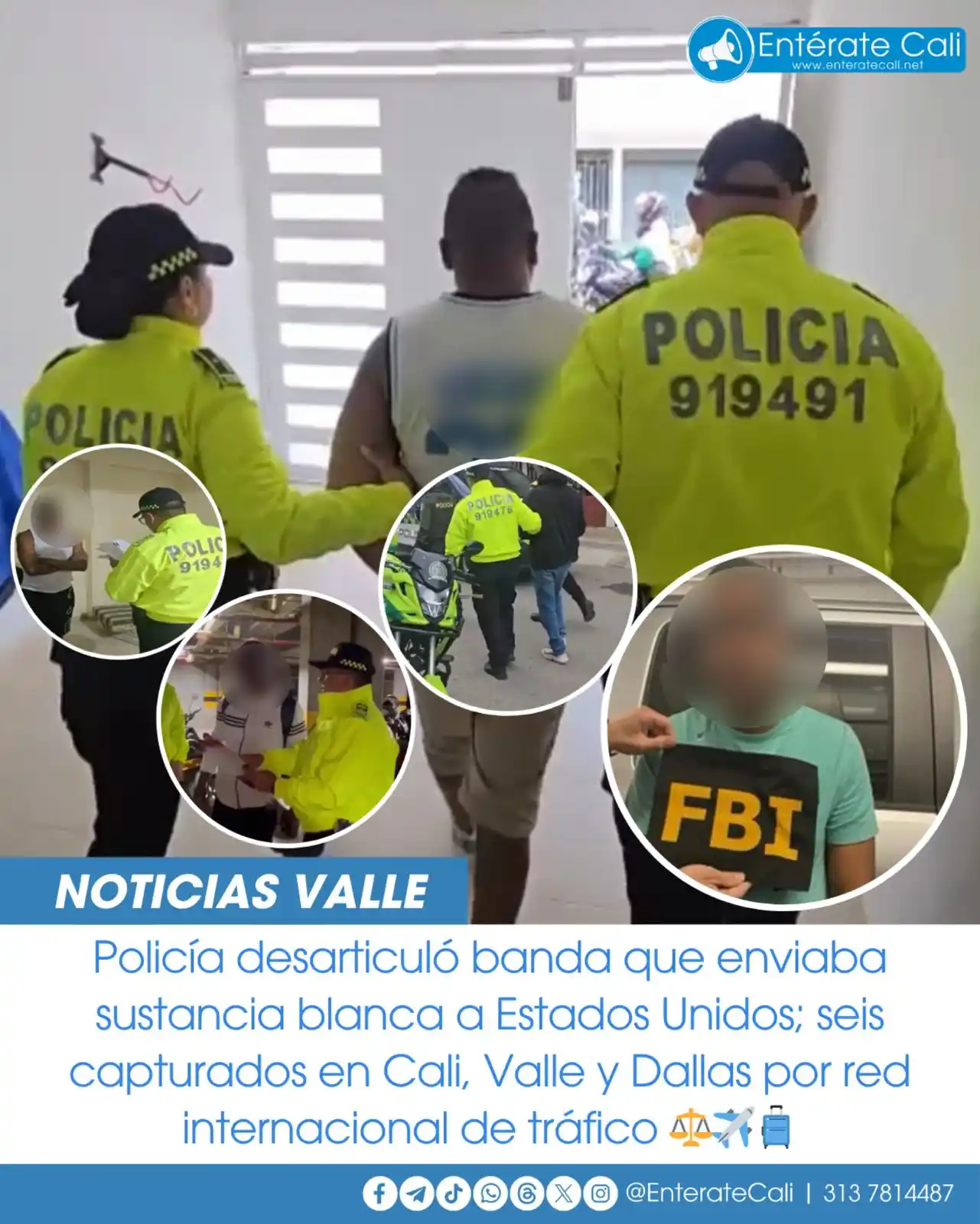Image from Entérate Cali: En una operación conjunta entre autoridades de Colombia y Estados Unid...