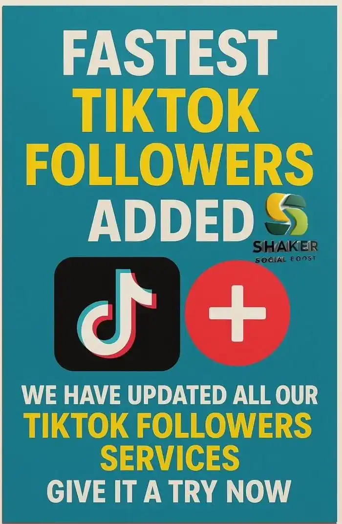 Image from Shaker Social Boost: 🚀 FASTEST TIKTOK FOLLOWERS JUST DROPPED! We’ve turbocharged all TikTo...