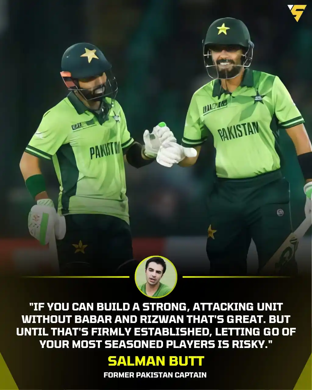 Image from Sportify©️: 🚨 Former Pakistan Test Captain Salman Butt 🎙️   <a class="text-blue-...