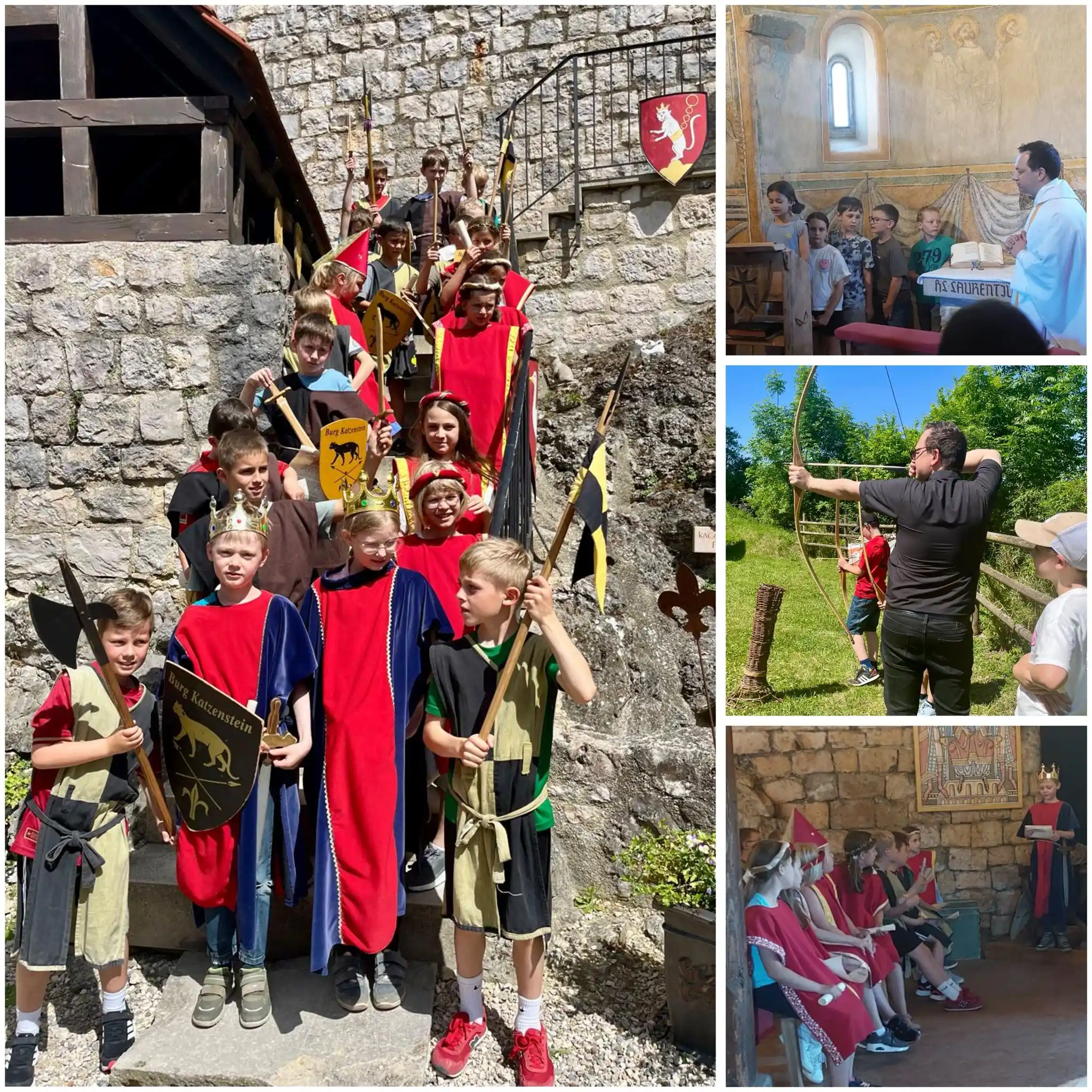 Image from Kath. Pfarreiengemeinschaft Fremdingen: Gestern unternahmen die Erstkommunionkinder einen Ausflug zur Burg Kat...