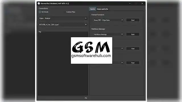 Image from GSM Software Hub: HammerTool MediaTek [HMT MTK v1.2] Free Download  ⚙️ New in v1.1 Updat...