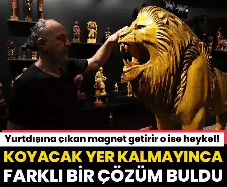 Image from gazetevatancom: 🗿HERKES MAGNET GETİRİR O İSE HEYKEL 👉Koyacak yer kalmayınca farklı ...