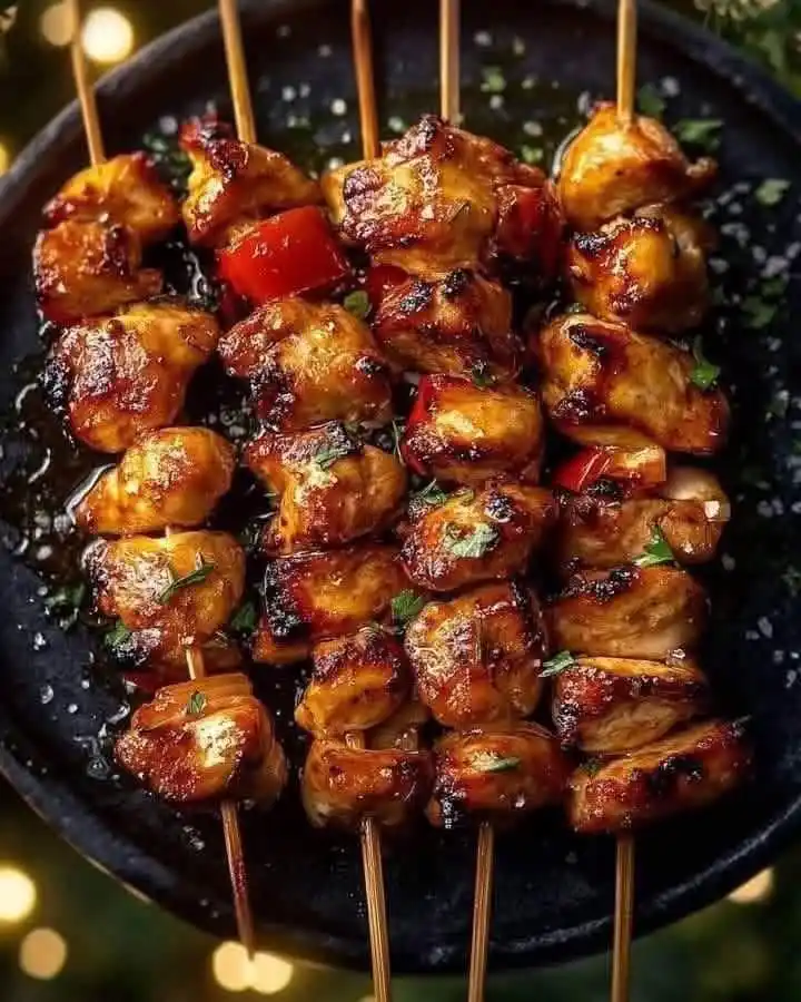 Image from Cooking And Baking Recipes Zim: Honey Garlic Chicken Skewers Ingredients: For the chicken: 1.5 lbs ...