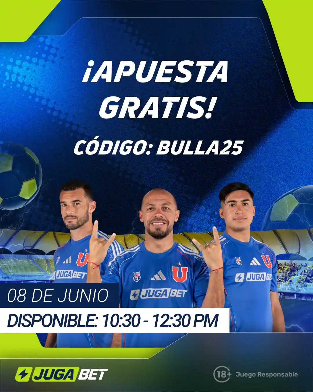 Image from JugaBet Chile: 💙⚽ ¡HOY ES UN DÍA ESPECIAL, HOY JUEGA LA U ! 🏟️ El Romántico Viajer...