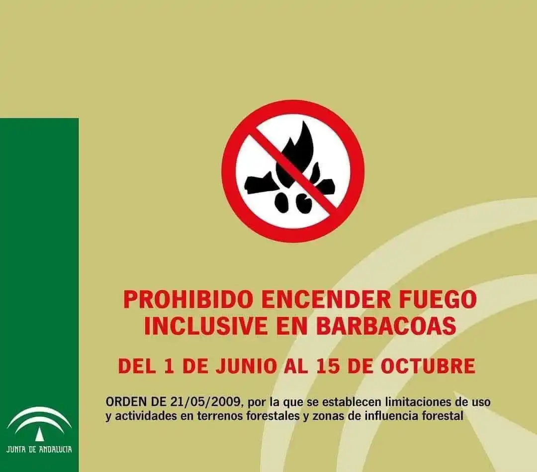 Image from Ayuntamiento Benalmádena: ℹ️ PROHIBIDO HACER FUEGO ⭕🔥 Benalmádena es municipio en "Zona de Pel...
