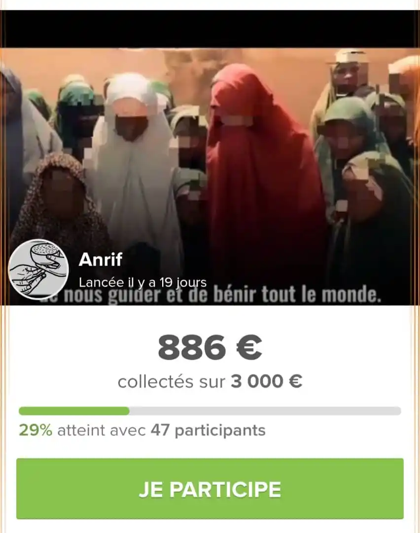 Image from MINHAJ SALAFI, LA VOIE DU MESSAGER D'ALLAH ET DE SES COMPAGNONS: 💢Il nous reste 2 114 € avant de clôturer la cagnotte 💢 Lien de la c...