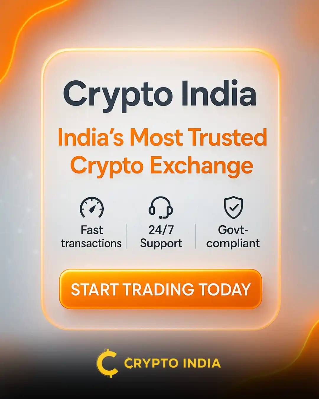 Image from Crypto India: India's Most Trusted Crypto Exchange Live Soon... Stay Tune 🔔 www.cry...