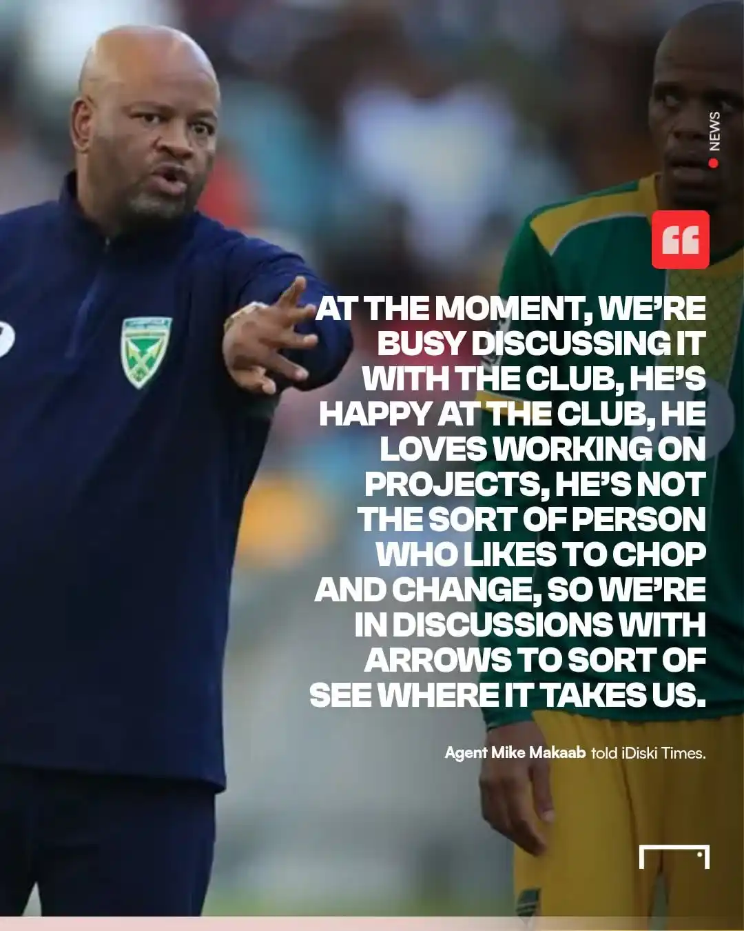 Image from GOAL South Africa: Is Ex-Sundowns Boss Manqoba Mngqithi Set for a Buccaneers Move? Agent ...