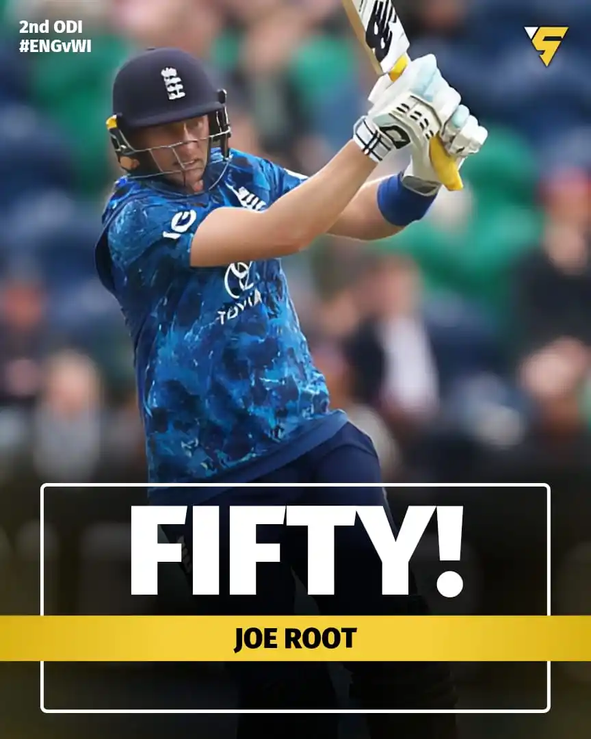 Image from Sportify©️: Joe Root returns to form with a classy 5️⃣0️⃣ in the 2nd ODI vs West I...