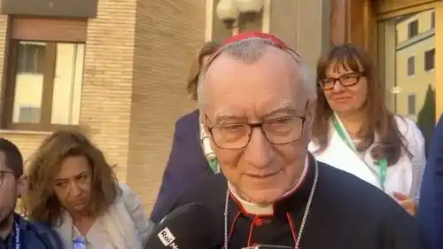 Image from Vatican News PL: *Kard. Parolin: "Żaden pokój nie jest niemożliwy"*   W wywiadzie dla d...