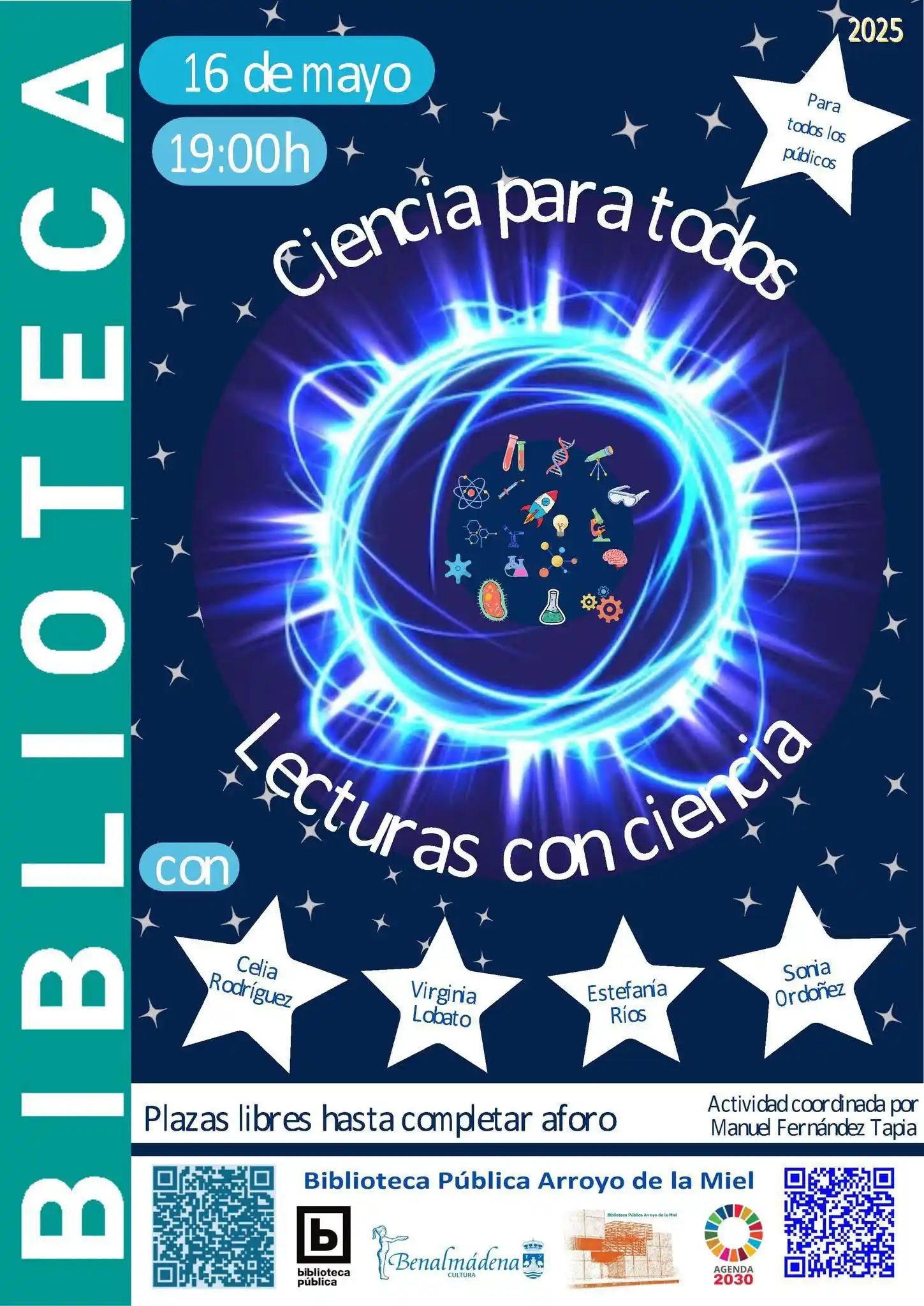 Image from Ayuntamiento Benalmádena: 📚✨La Biblioteca te invita a la actividad: Ciencia para todos, ciclo c...