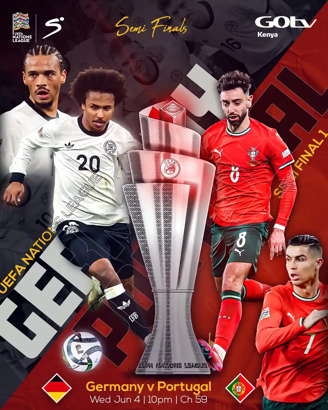 Image from GOtv Kenya: *🚨Leo ni Leo! One epic clash, one shot at the final — 🇩🇪 Germany an...