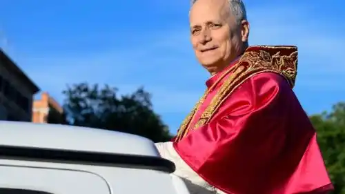 Image from Vatican News PL: *Leon XIV: chrześcijańskie dziedzictwo Francji i jej święci to zaczyn ...