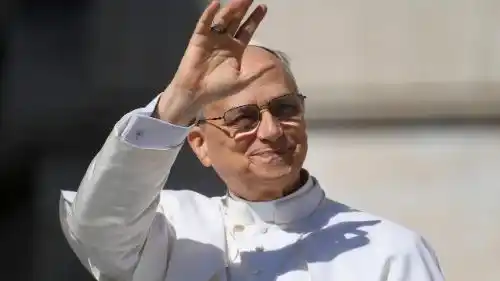 Image from Vatican News PL: *Leon XIV do CELAM: głośmy ubogim Chrystusa, dajmy im udział w Jego ra...