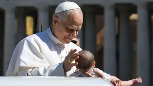 Image from Vatican News PL: *Leon XIV: Rodzina Ulmów znakiem radości, skłaniającym do refleksji* ...
