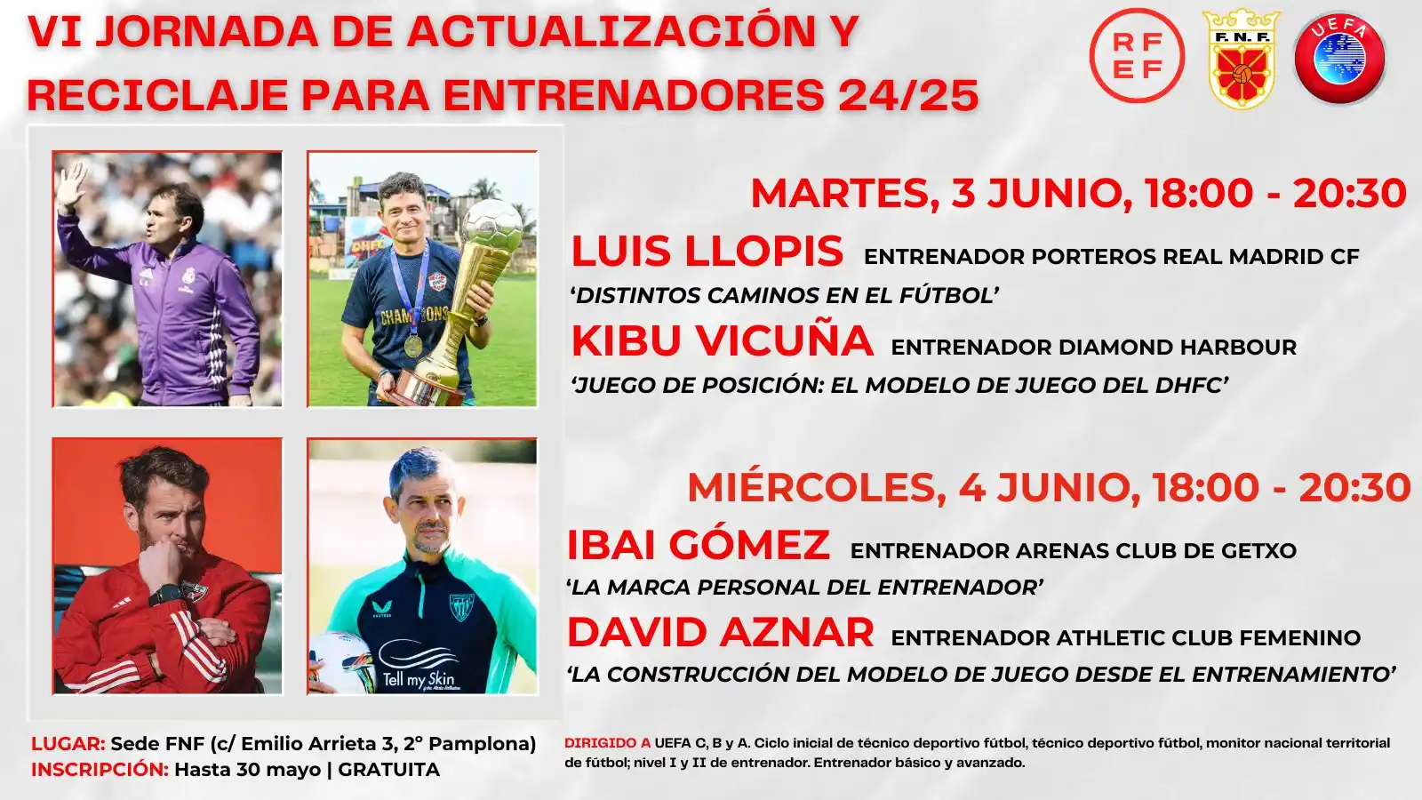 Image from Federación Navarra de Fútbol: 📰 Lunes, 2 de junio de 2025 🚨 ¡ HOY ES EL ÚLTIMO DÍA! 🗓️ Martes, ...