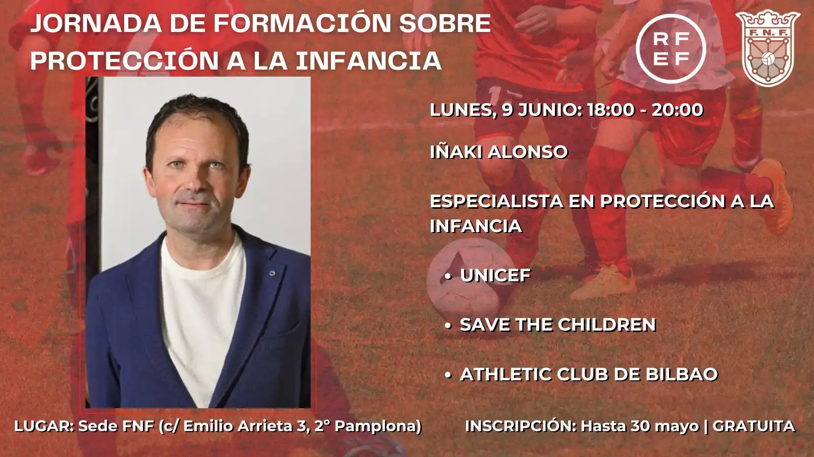 Image from Federación Navarra de Fútbol: 📰 Lunes, 26 de mayo de 2025 🚨 ¡ÚLTIMOS DÍAS PARA INSCRIBIRSE! 🧑�...