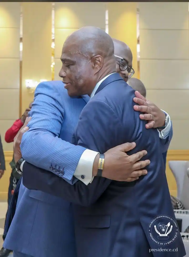 Image from INFOS7.CD: Martin Fayulu après sa rencontre avec Félix Tshisekedi : "Le Congo es...