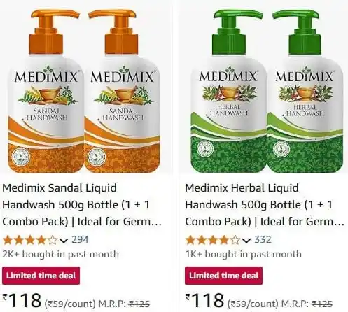 Image from DealsSpy Deals @ WhatsApp: 🔥 *Medimix Handwash 1Kg @ ₹118* ⚡️ *Sandal* 🔗 dealsspy.com/deals/wa...