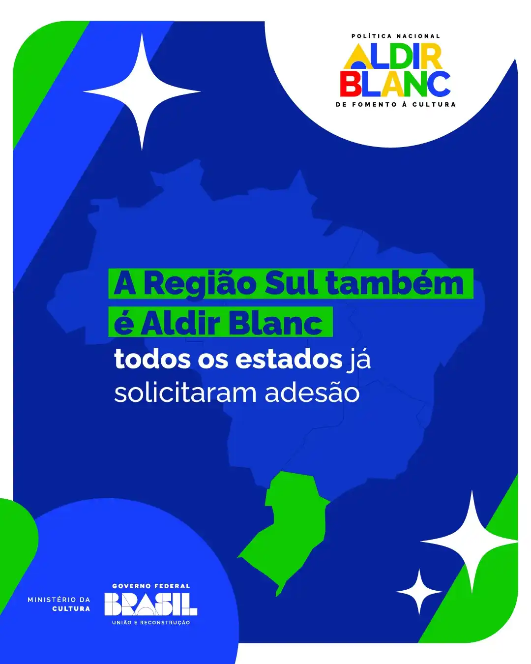 Novidades Política Nacional Aldir Blanc - MinC post