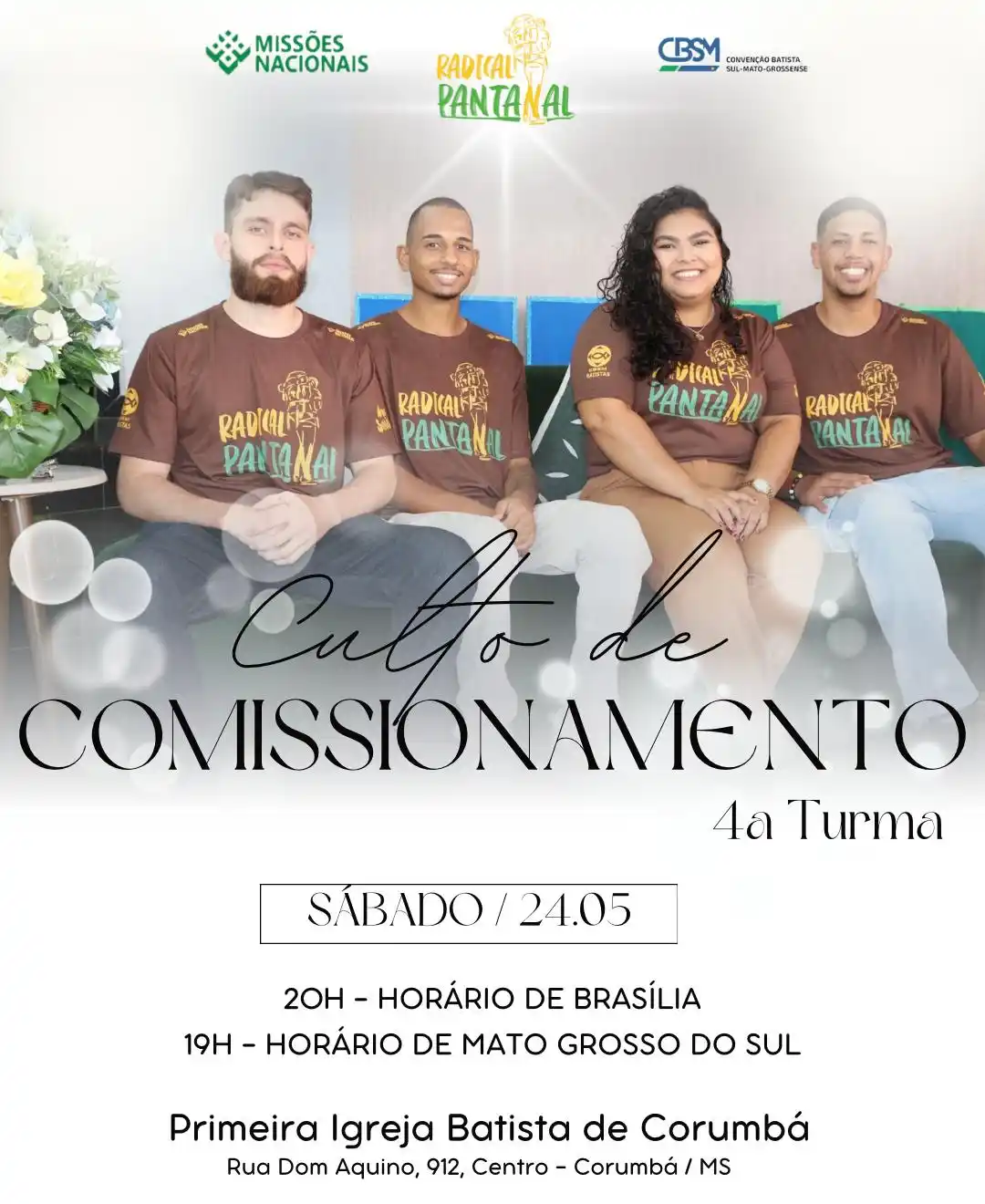Image from Batistas do MS: *RADICAL PANTANAL* _Comissionamento_  *Alegre-conosco por mais essa bê...