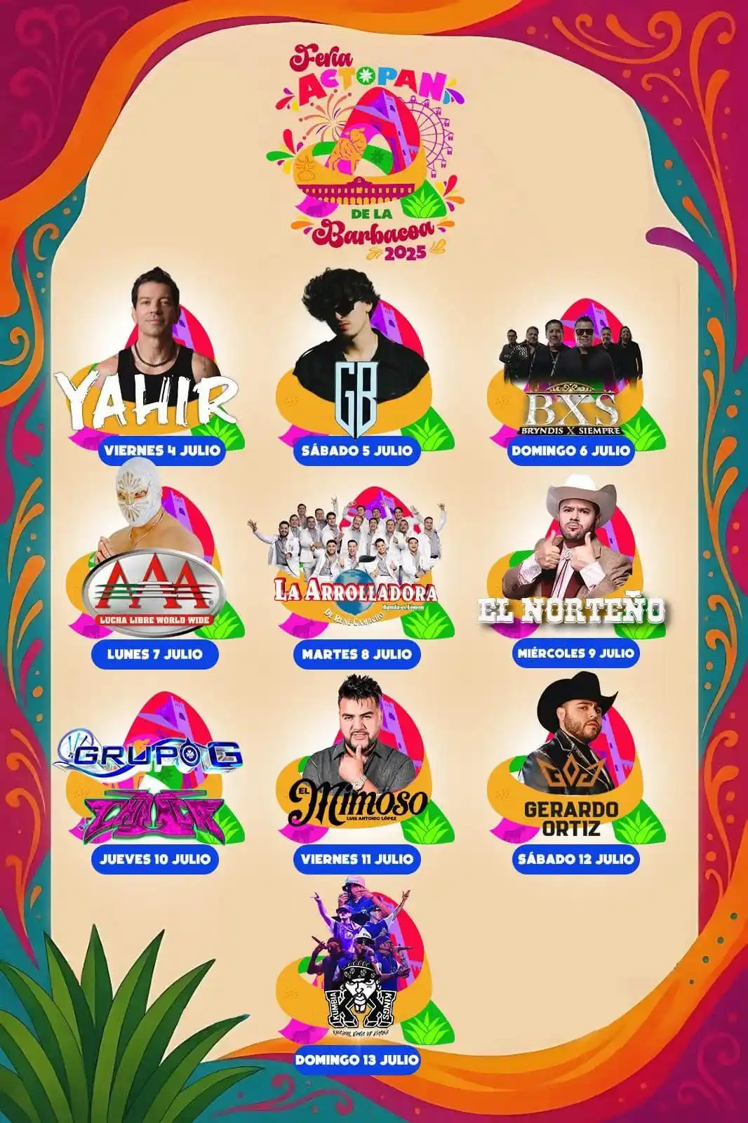 Image from Info Libre: ✨ Revelan la cartelera oficial de la feria más grande del Valle del Me...