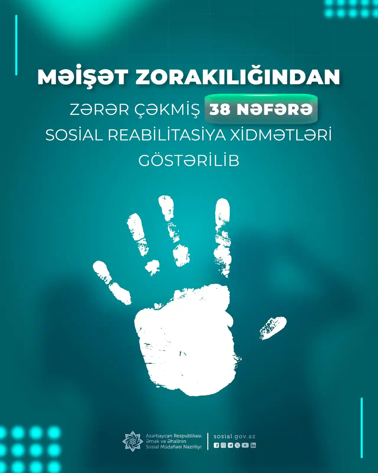 Image from Əmək və Əhalinin Sosial Müdafiəsi Nazirliyi: 📊 *Sosial Xidmətlər Agentliyi* bu il məişət zorakılığından zərər çək...