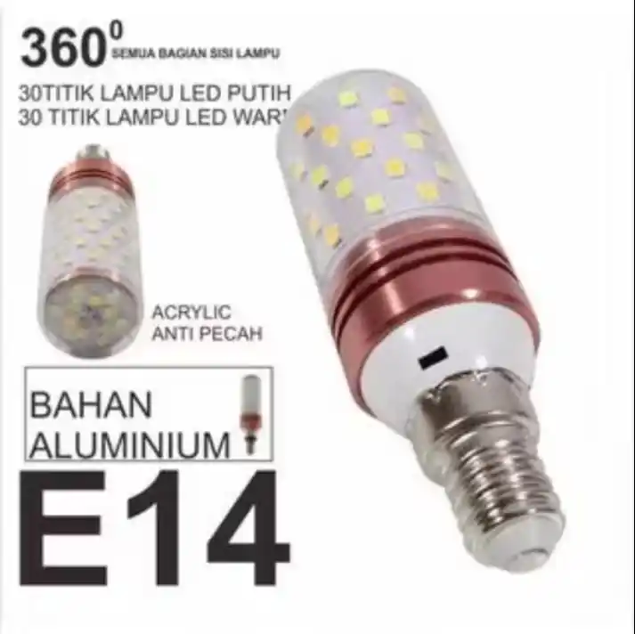 Image from Diskon Shopee COD ✅️: TOP TRENDING TERLARIS DI SHOPEE Cek 12W 16w E27 E14 3 Warna Lampu Bo...