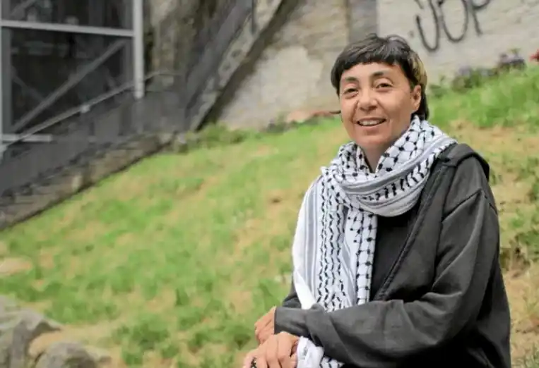 Image from NAIZ: 💬 *«Tras 20 meses de genocidio, ya no basta con solo manifestarnos»*...