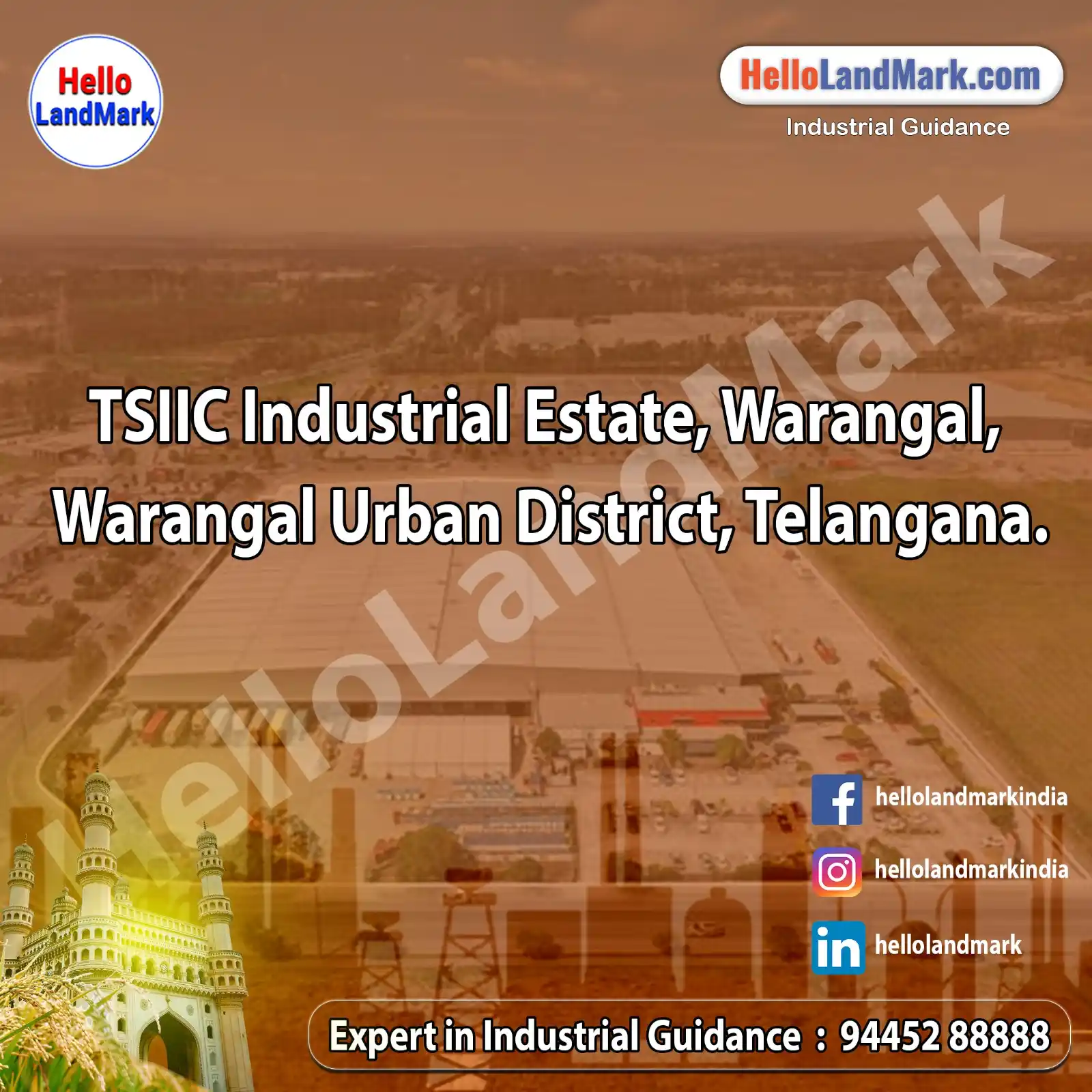 Image from Hello LandMark - Industrial: *TSIIC Industrial Estate, Warangal, Warangal Urban District, Telangana...