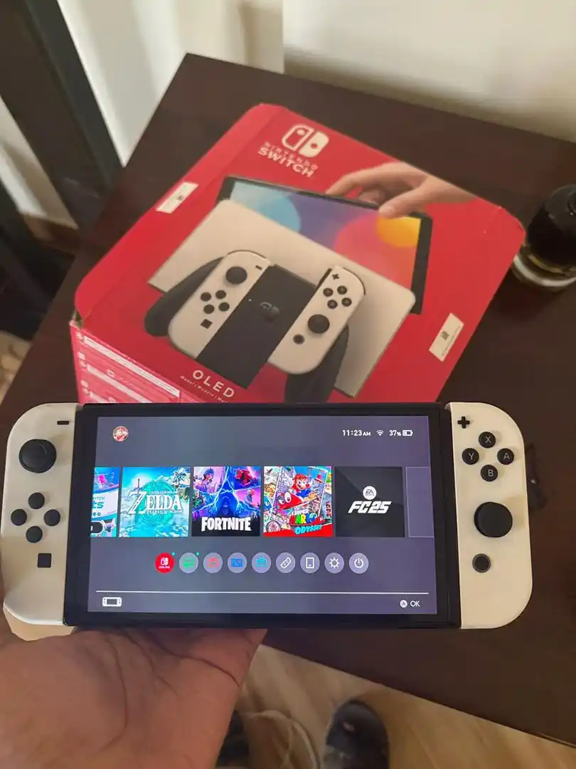 Image from AUGUST CHANNEL 💻📲🎧🎮🛜📺: *UK🇬🇧 USED NINTENDO SWITCH OLED* ----------------------- Games Insta...