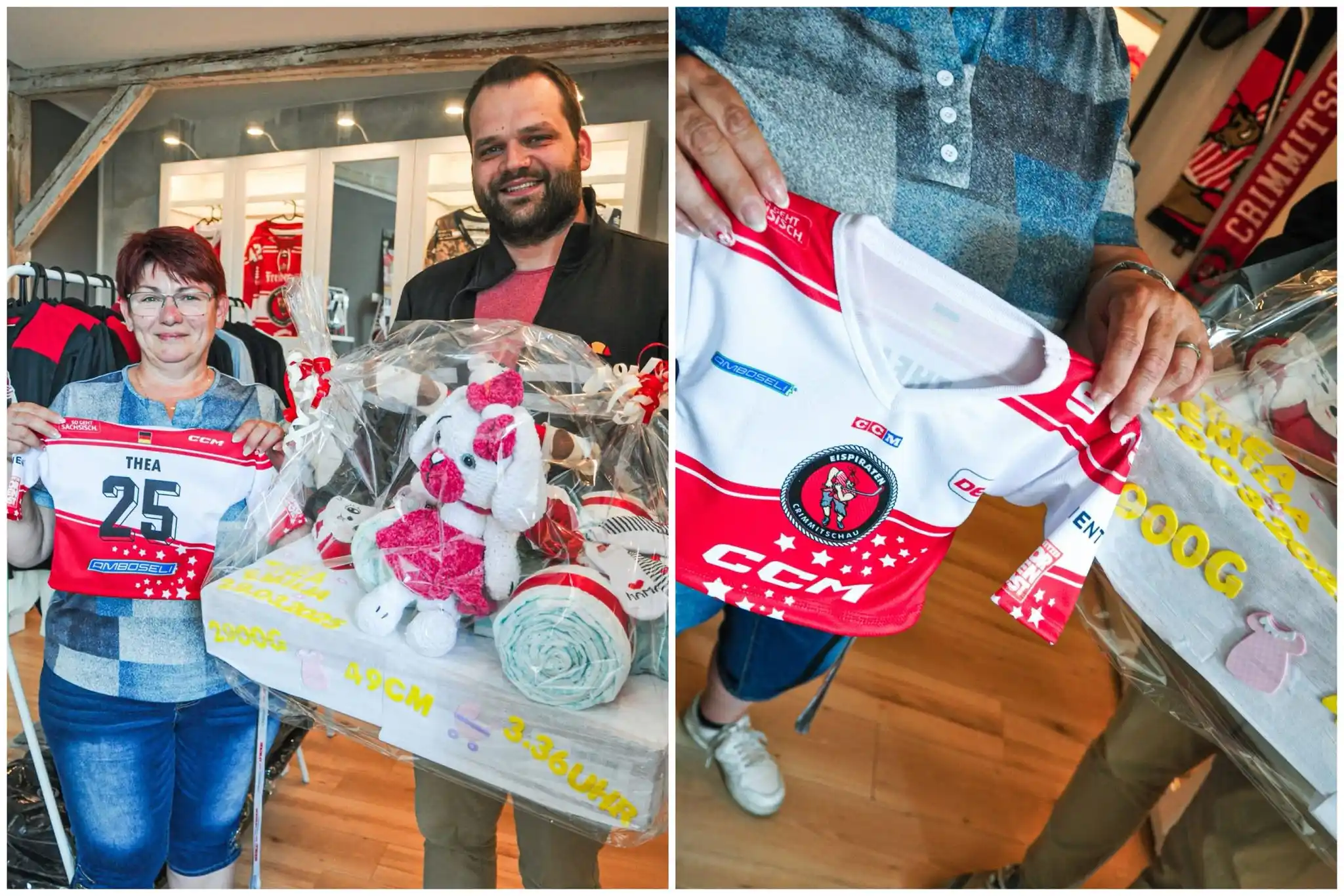 Image from Eispiraten Crimmitschau : Unser Fanbeauftragter Norman Pilling und seine Gina sind am 29. März d...
