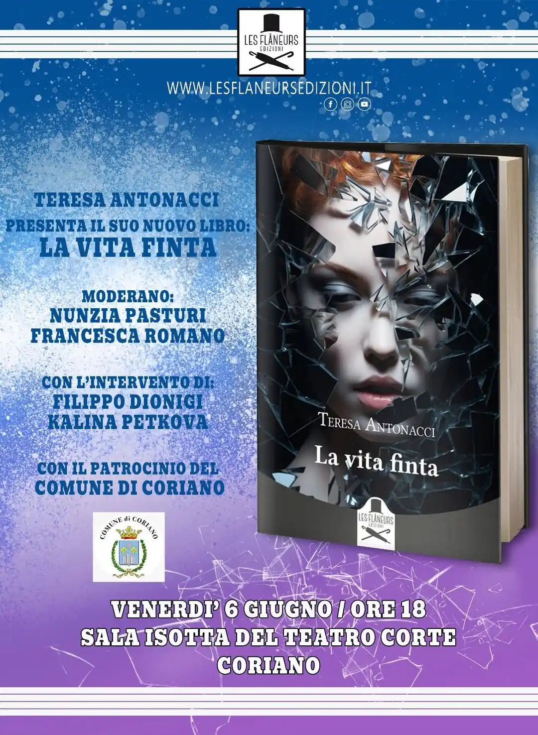 Image from Comune di Coriano: Venerdi 6 giugno alle ore 18 Teresa Antonacci presenta il suo libro ...