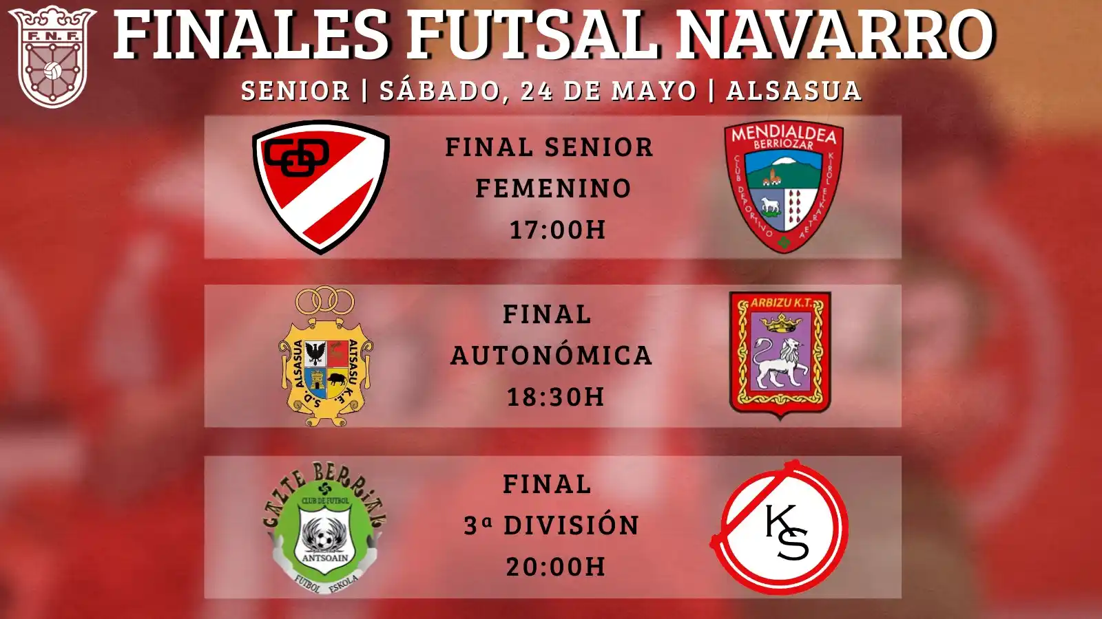 Image from Federación Navarra de Fútbol: 📰 Viernes, 23 de mayo de 2025 🏆 En once horas....¡Afrontamos un GRA...