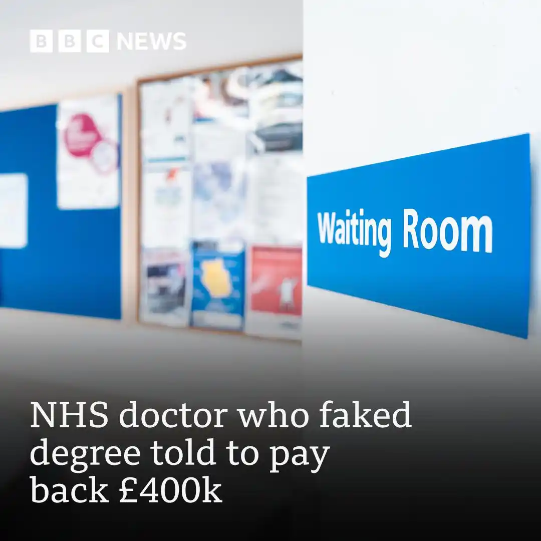 Image from BBC News: A woman who worked as an NHS psychiatrist for more than 20 years after...