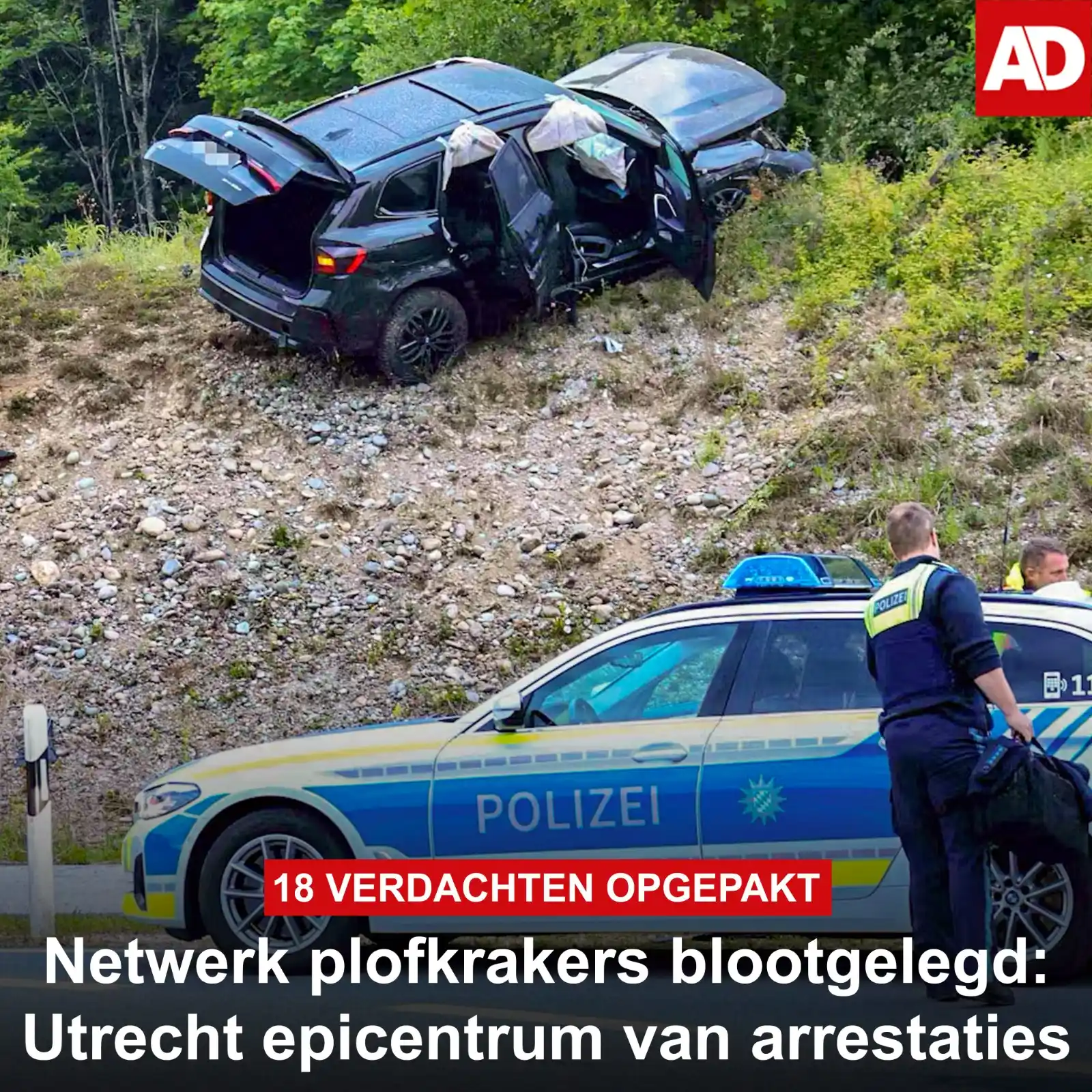 Image from AD Utrecht: *Achttien verdachten* heeft Europol samen met agenten in Nederland en ...