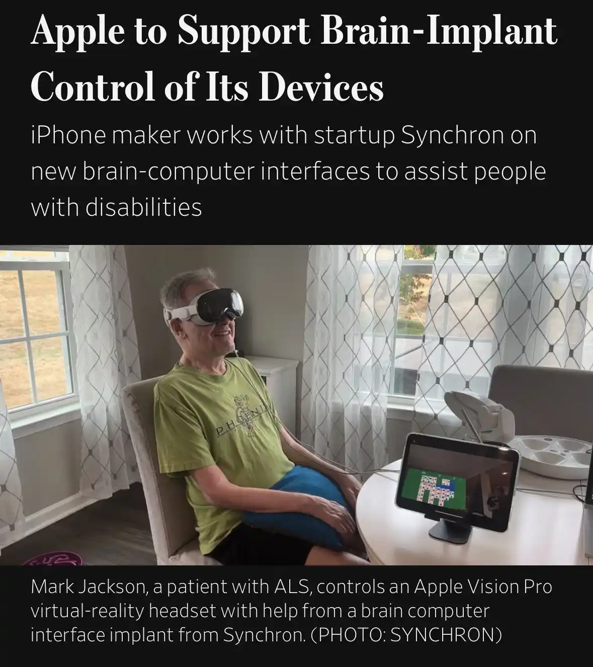Image from Lindiwe Matlali: Apple is partnering with brain-computer interface startup Synchron to ...