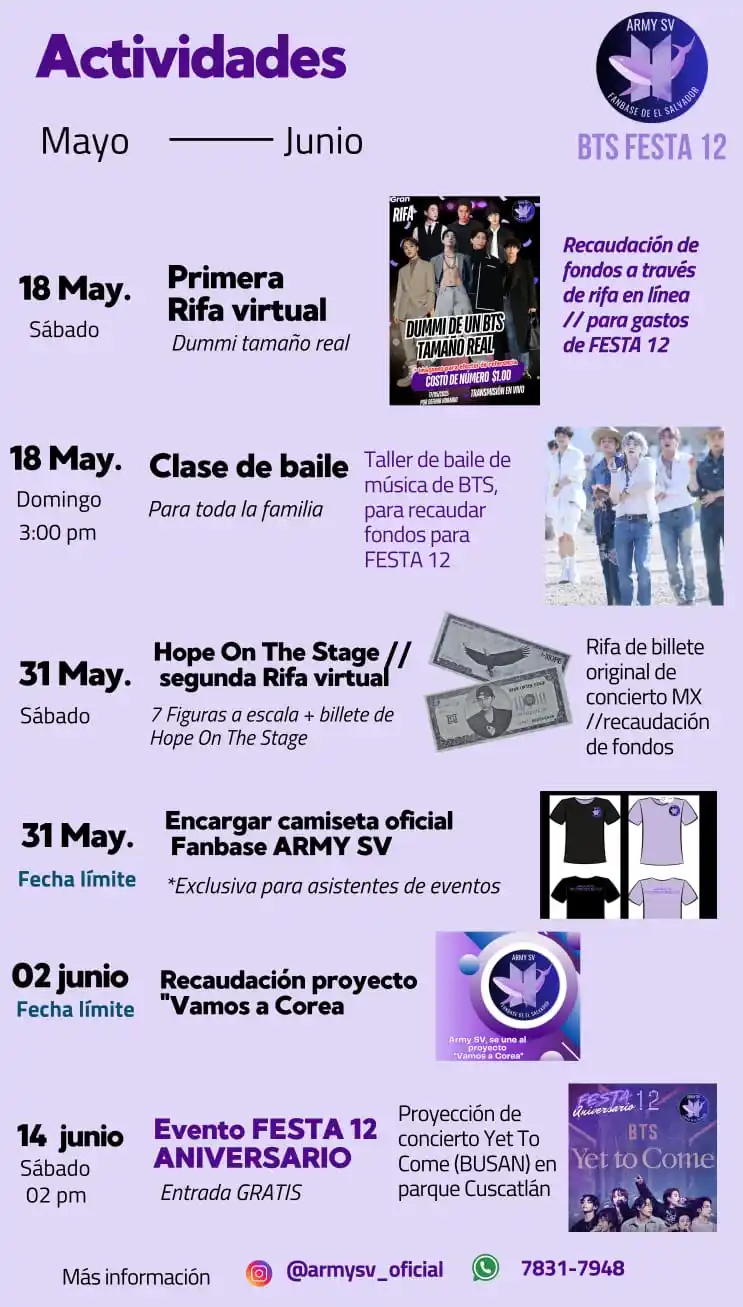 ARMY SV (Fanbase de El Salvador) post