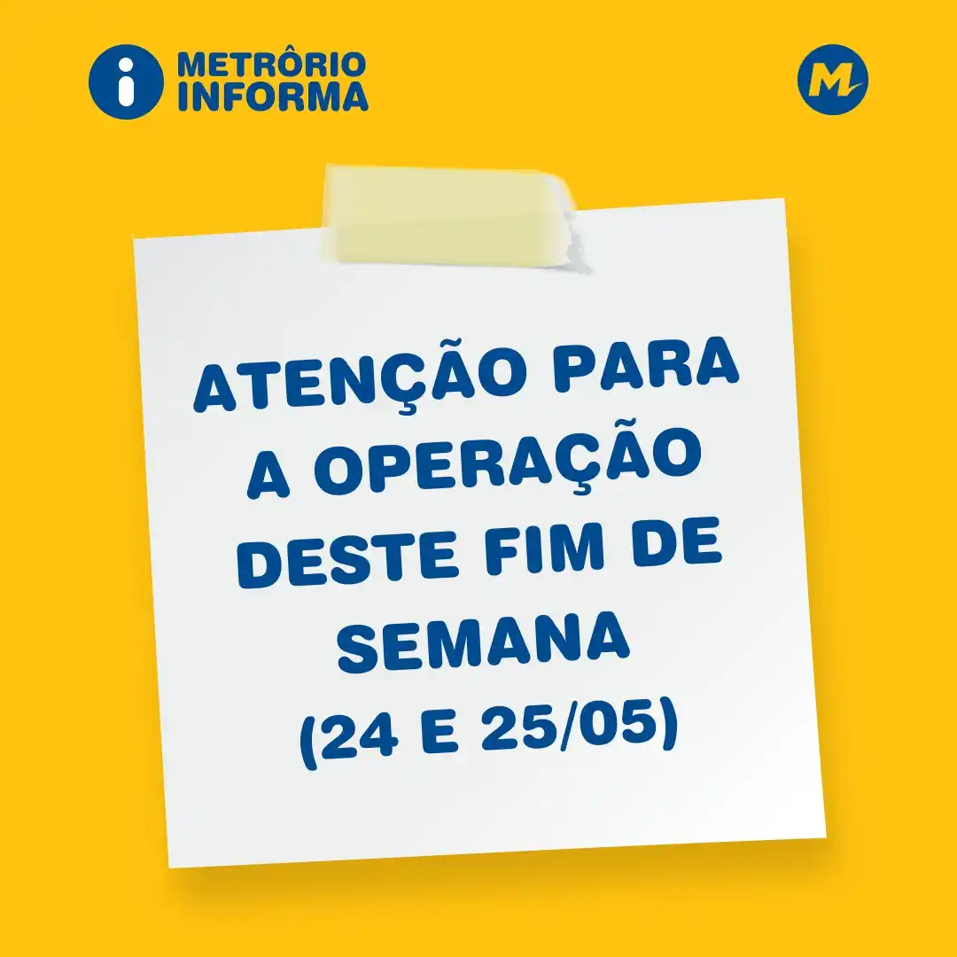 Image from Canal Trilhos do Rio: Atenção, metrôzeiro. Confira o esquema de funcionamento do fim de sema...