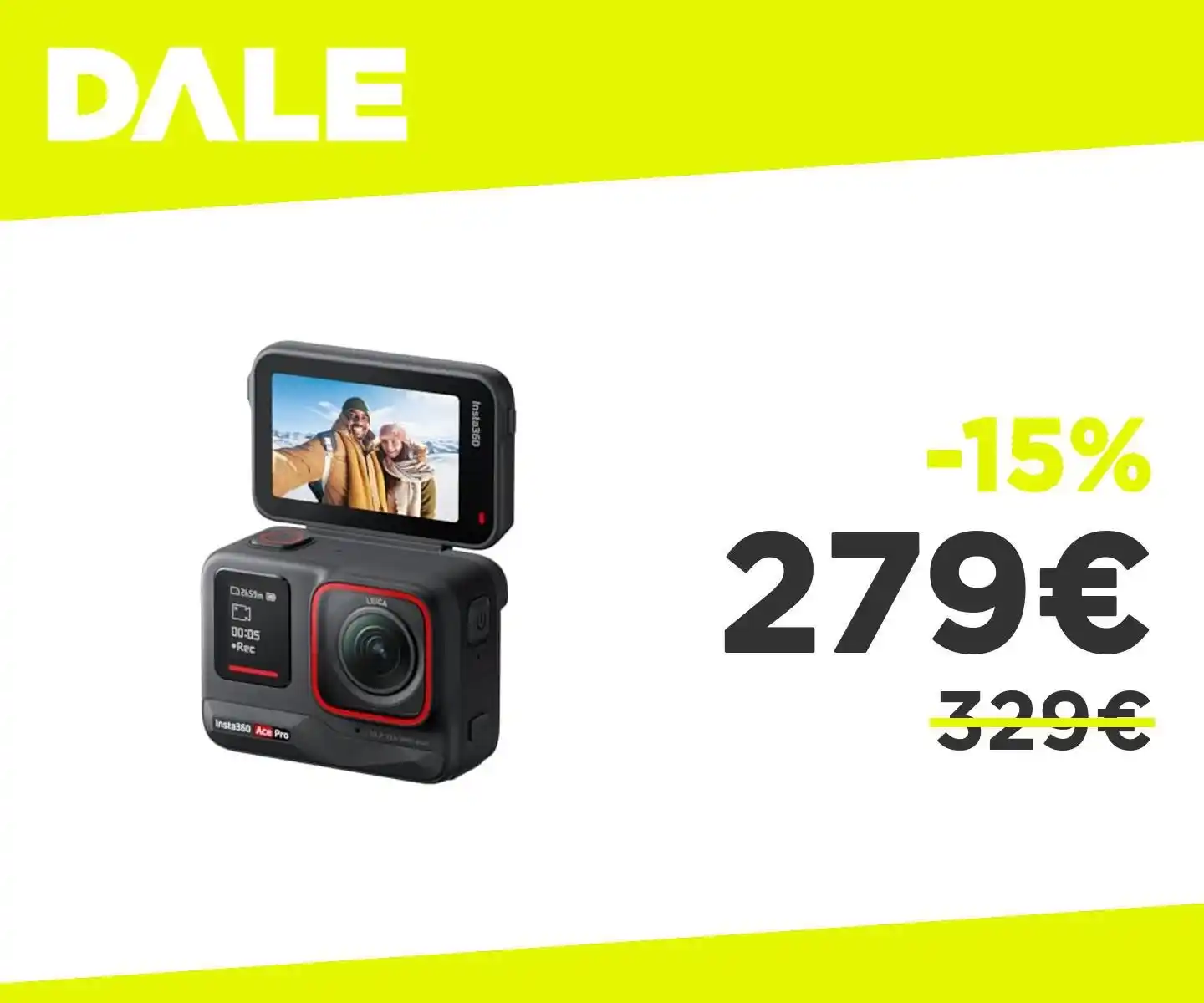 Image from OfferteDale: *Calo dell'Action cam Insta360 Ace Pro!* 👉🏻 Insta360 Ace Pro - Acti...