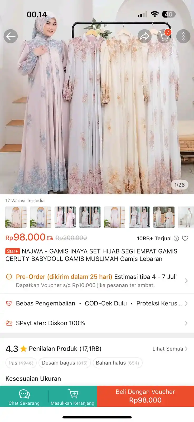 Image from Racun shopee 🛒🎀: Cepet gamis https://s.shopee.co.id/LbJogC2BG...