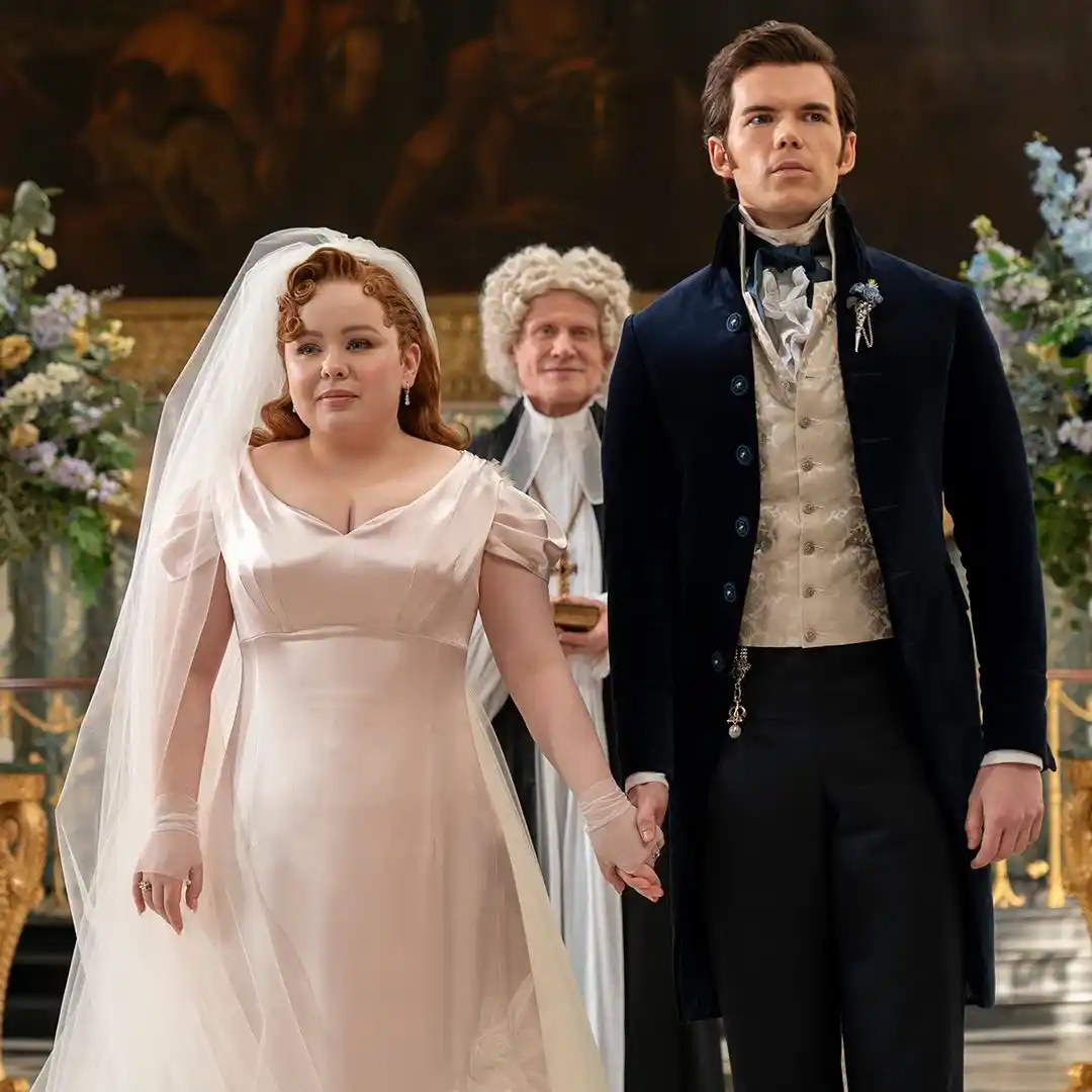 Image from NetflixLAT: Colin Bridgerton y Penelope Featherington...