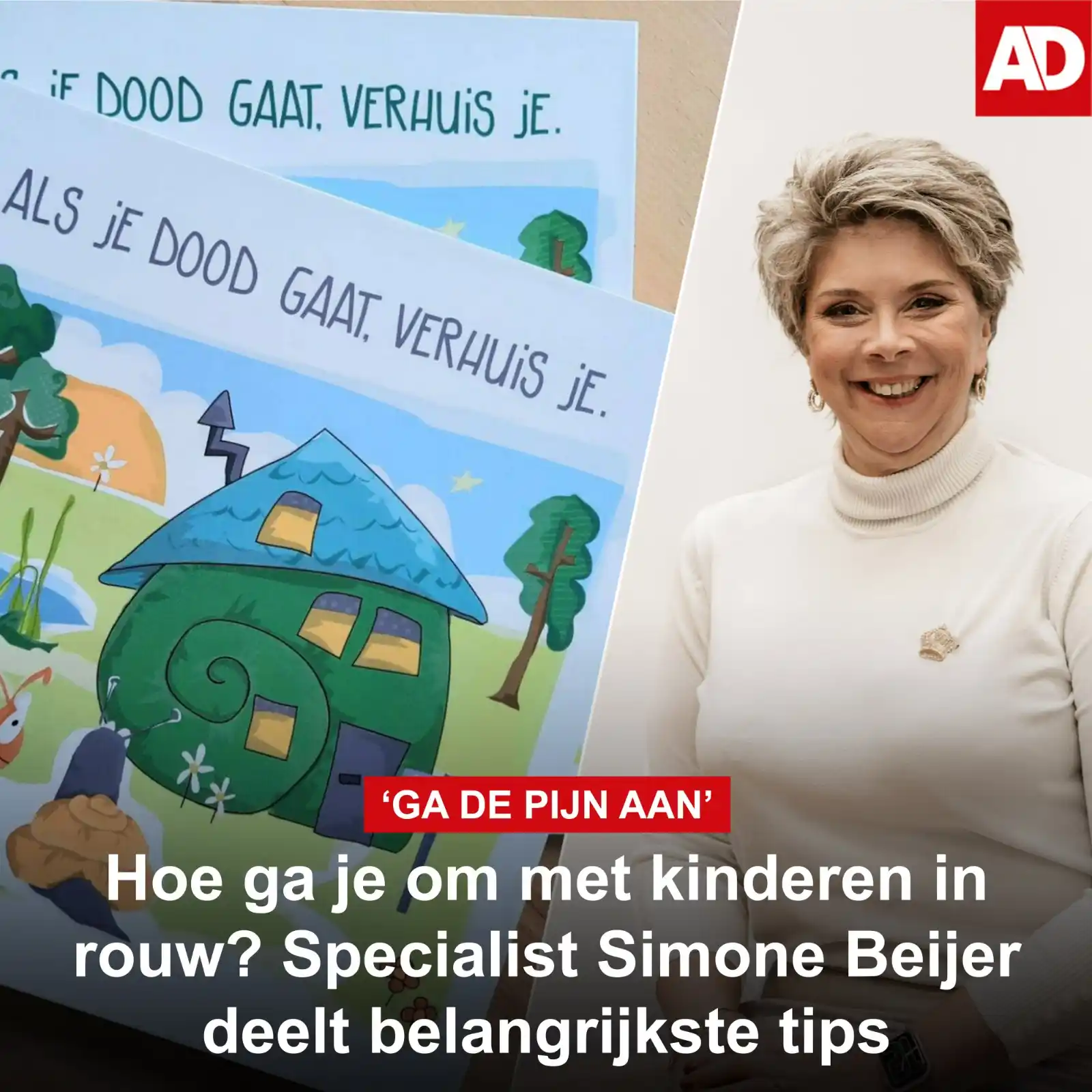 Image from AD Utrecht: Een kind laten kijken in de kist of juist niet? Praten over *verlies* ...